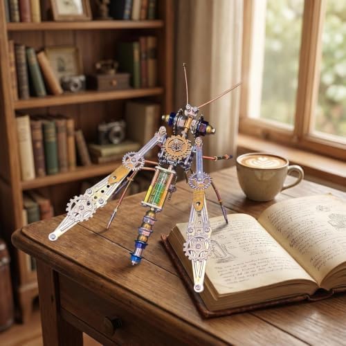 3D Metal Puzzles for Adults Teens-160+Pcs-Mechanical Mosquito Bee Insect Models-3 Hours to Build-Ideal for Birthday Gifts and Decorations (Mechanical Mosquito) by Lovewenying