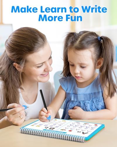 D-FantiX Large Magic Grooved Writing Practice Books for Kids Age 3-8 - Image 6