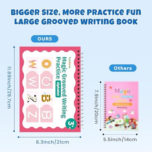 Large Grooved Writing Books for Kids - Image 5