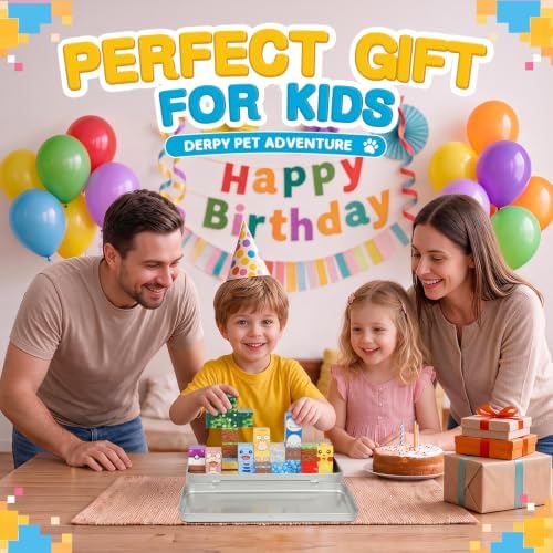 Pocket Cubes Magnetic Blocks & Magnetic Tiles, 35 PCS Voxel Adorable Pet Building Cubes Set, STEM Construction Toys for Kids Ages 4-8, Mini Travel Toys for Toddlers 3-5, Montessori Sensory Gifts - Image 6