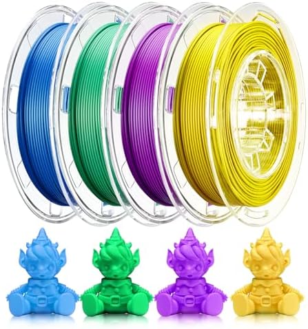 AOSEED PLA Filament Set 1.75mm (±0.02mm), 4-Pack, 200 g (0.44 lb) per Spool by AOSEED