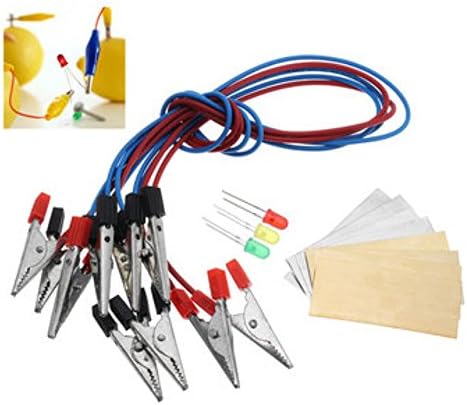 Fruit Battery Light Diode Science Kit Orange Potato Lemon Battery Physics Teaching Experiment by Ologymart