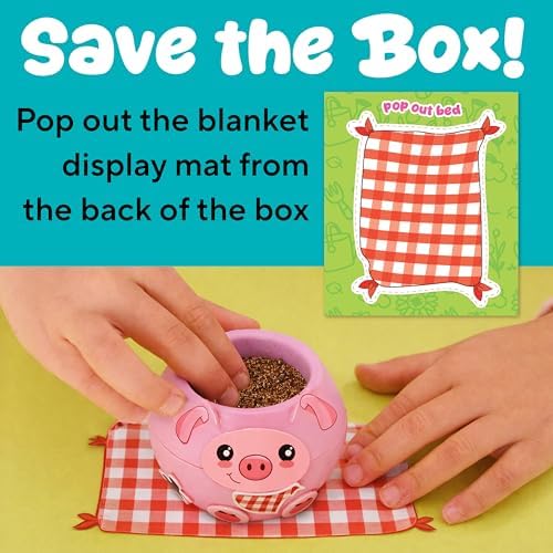 Creativity for Kids Plant-a-Pet Barnyard Pig Kit | Decorate, Plant & Grow Your Own Pet | Chia Seed Gardening Craft | Spring Crafts & Screen-Free Kids Activity (Ages 6+) - Image 6