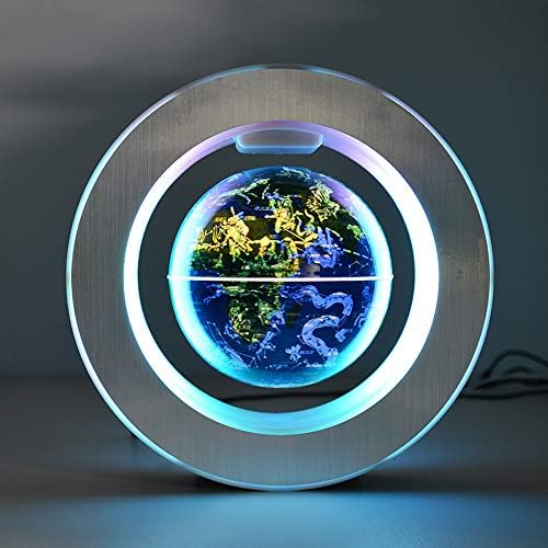 Magnetic Levitation Floating World Map with Constellations LED Light Globe 2 in 1 Anti Gravity Suspending in The Air Decoration Gadget (Blue 6 inch) - Image 6