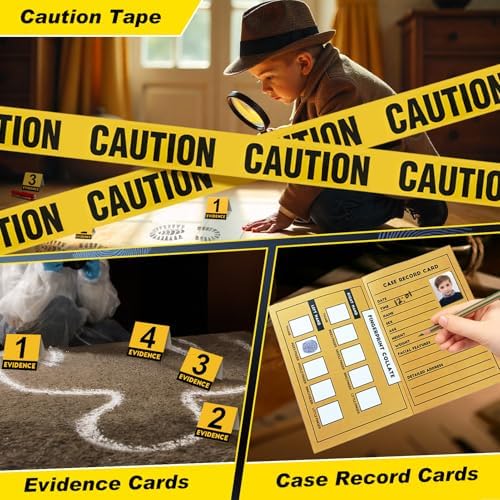 UNGLINGA Kids Spy Kit Detective Set Over 20 Activities - Fingerprint Toys - Image 4