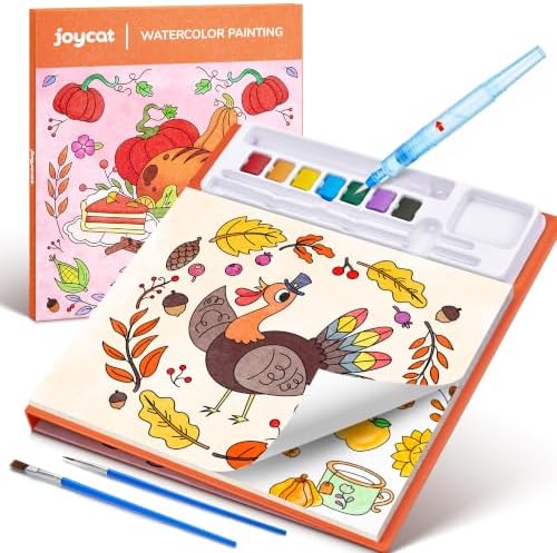 JoyCat Paint with Water Coloring Books for Toddlers (Thanksgiving) by JOYCAT