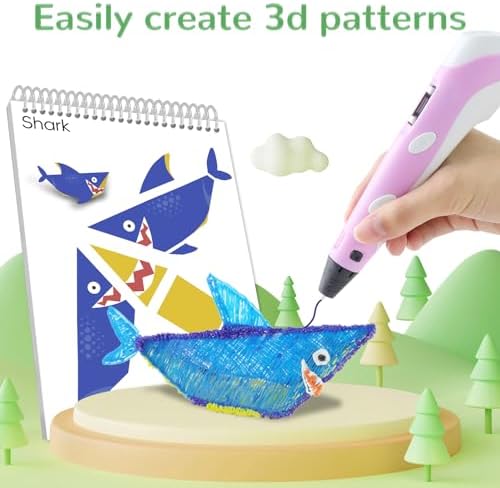 3D Printing Pen Drawing Book Spiral Bound with Transparent Template - Image 3