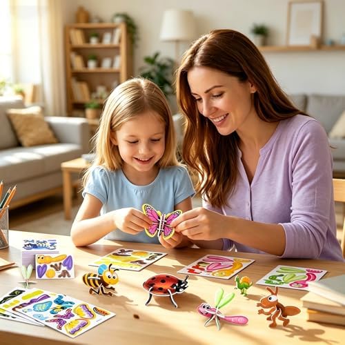 25 Pack 3D Insect Puzzles for Kids, Educational DIY Paper Craft Kit, Fun STEM Activity for Boys Girls, Classroom Prizes & Party Favor Gift - Image 7