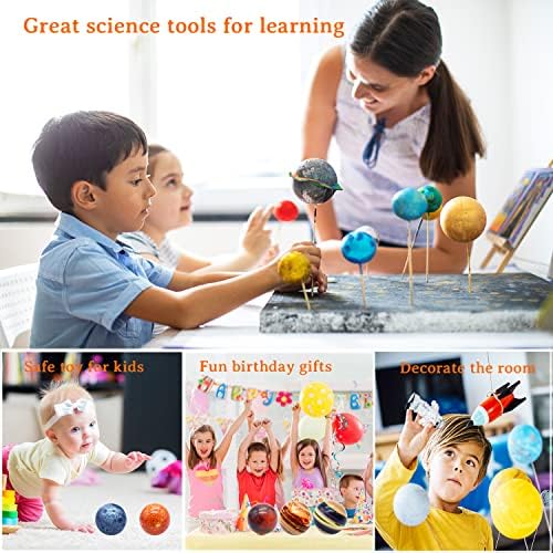 10PCS Solar System Planet Stress Balls,Stress Relief Planets Balls Educational Toys,Anti Stress Solar Educational Balls for Adults,Kids Early Study,Party Game,Birthday Gifts Prize - Image 4