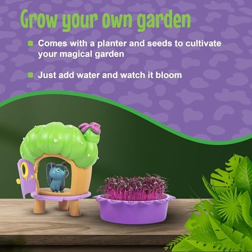 My Fairy Garden Nettles’ Nook Mini Terrarium- Tiny Garden with Shadow Fairy & Cat Doll - Grow Your Own Mini Garden Kit - Educational Playset with Soil, Seeds & Fairy Field Guide for Kids Aged 4 and Up - Image 3