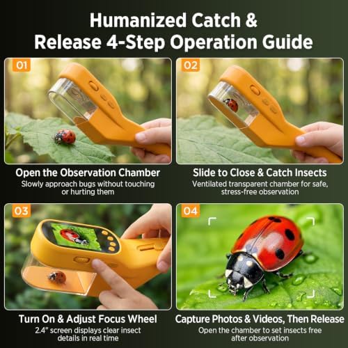 Kids Bug Catcher Microscope STEM Exploration Toy for Ages 3+ - Image 6