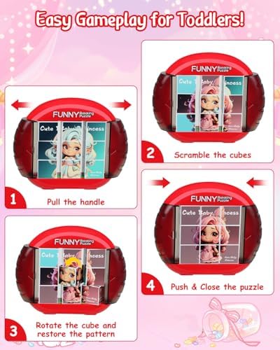 Rotating Puzzle for Toddlers Kids 3+, Travel Essentials Toys - Image 2