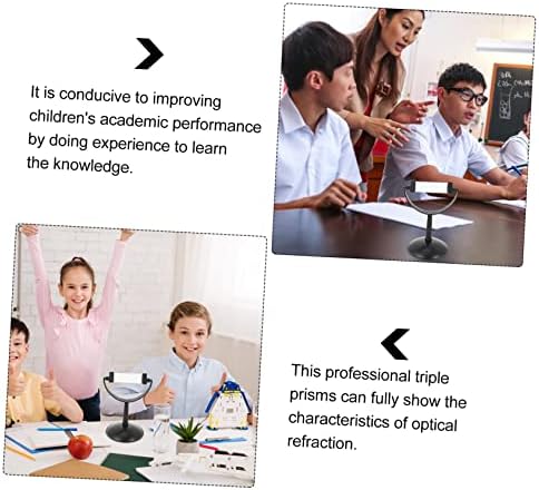 Gatuida Science Classroom Optics Kits 1 Set Triple Prisms Concave-Convex Style Light Refraction Prisms for Boys and Girls Educational Teaching Apparatus - Image 5