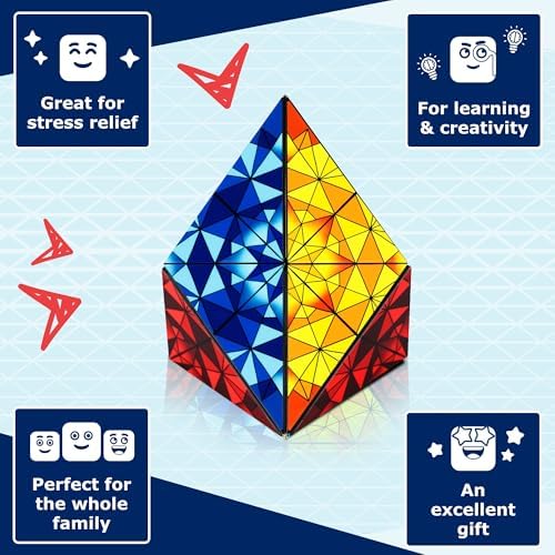 Shashibo ICOSA XL Magnetic Puzzle Toy, Stress Relief Fidget Toy - Image 3