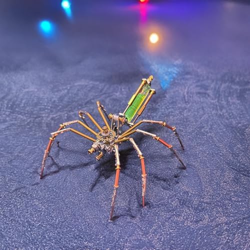 3D Metal Puzzles for Adults Teens-140+Pcs-Mechanical Spider Bee Insect Models-3 Hours to Build-Ideal for Birthday Gifts and Decorations(Mechanical Spider A) by Lovewenying