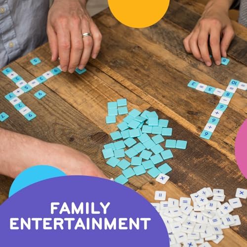 Mobi Educational Math Game - Addition, Subtraction, Multiplication and Division in a Crossword Grid, Numerical Function Tiles, Learning Math Games Kids - for Children Ages 8+ - Image 3