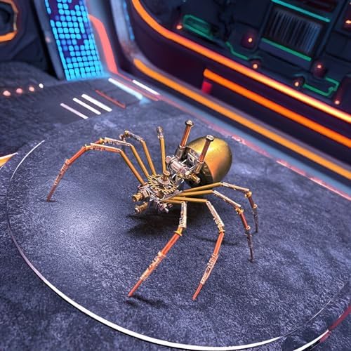 3D Metal Puzzles for Adults Teens-150+Pcs-Mechanical Spider Bee Insect Models-3 Hours to Build-Ideal for Birthday Gifts and Decorations (Mechanical Spider E) by Lovewenying