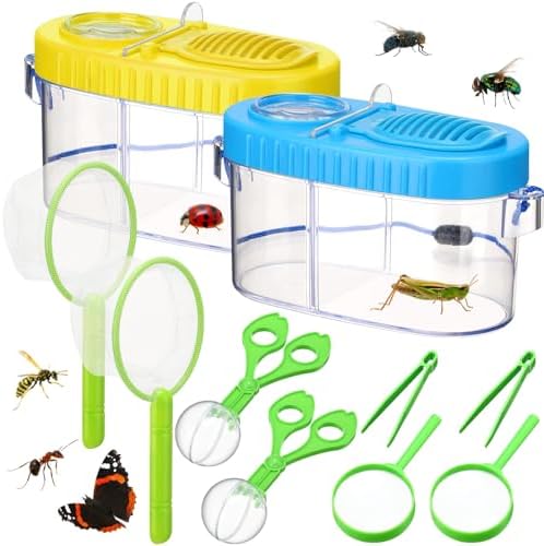 Halloscume 2 Sets Bug Catcher Kit Outdoor Toy Gift for Kids by Halloscume