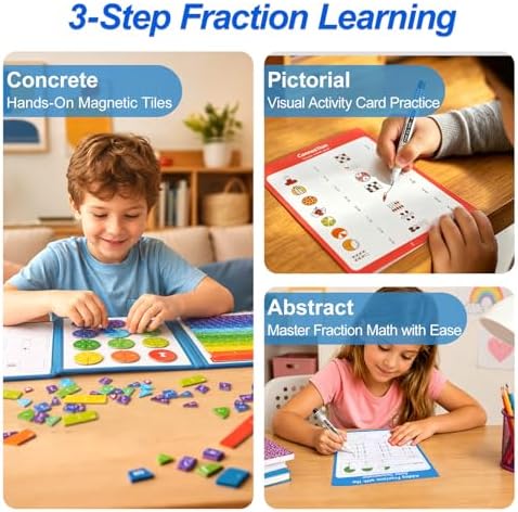 Magnetic Fraction Educational Puzzle & Homeschooling Math Manipulatives - Image 3