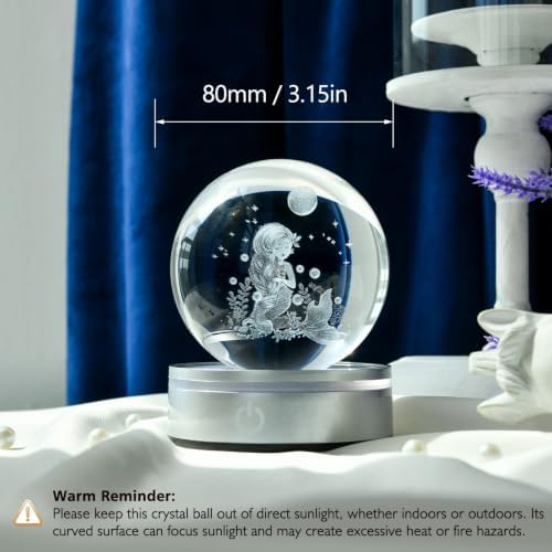 IFOLAINA Mermaid Crystal Ball Gifts for Girls Her Back to School Gifts - Image 3