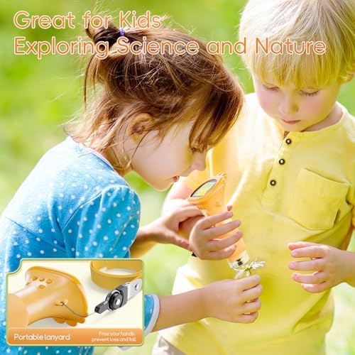 Microscope for Kids, SKYBASIC 2" IPS Screen 1000X Handheld Digital Microscopes HD Pocket Portable Mini USB Microscope Camera, PC Compatible, Science Edu Fun Birthday Gifts Toys for Children Students - Image 4