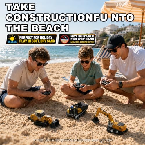RC Excavator for Adults 1:50, Remote Control Excavator with Metal Bucket - Image 4
