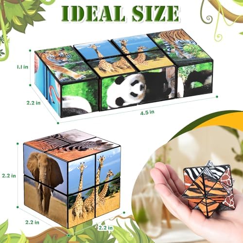 Euclidean Cube Fidget Toys for Kids 2 in 1 Star Cube Magic Cube Puzzle Toys - Image 5