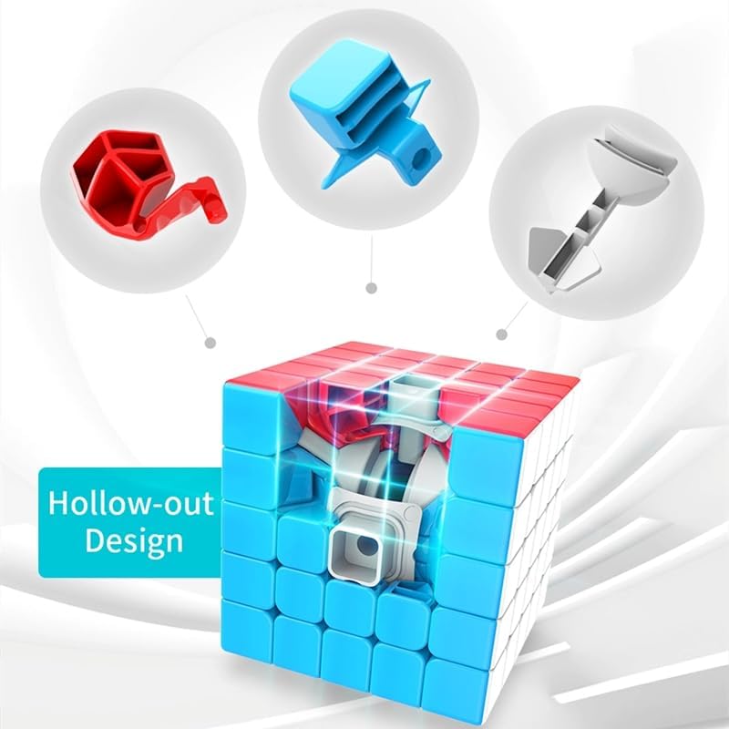 Bukefuno MoYu Meilong 5x5 Speed Puzzle Cube MFJS 5x5 Magic Moyu Cube Stickerless Meilong 5x5x5 Cubing Classroom Speed Toys - Image 3