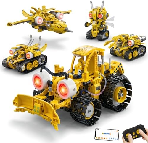 5-in-1 Programmable Robot Kit, Robot Building Kit, Servo by AoreSpty
