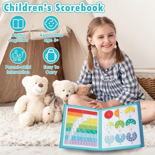 Magnetic Fraction Playbook, 103 PCS Magnetic Fraction Tiles Fraction Magnets for Elementary School Math Learning Toys for Kids Fraction manipulatives Magnetic Fraction Demonstration Book - Image 3