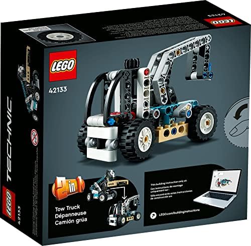 LEGO Technic 2 in 1 Telehandler 42133 Forklift to Tow Truck Toy Models, Construction Truck Building Set, Toys for Kids, Boys and Girls Aged 7 Plus - Image 6