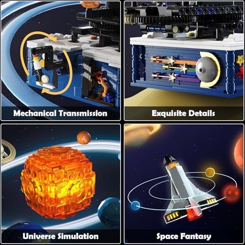 CUBIMANA Solar System Building Sets with Light for Boys 8+ with 8 Planets - Image 5