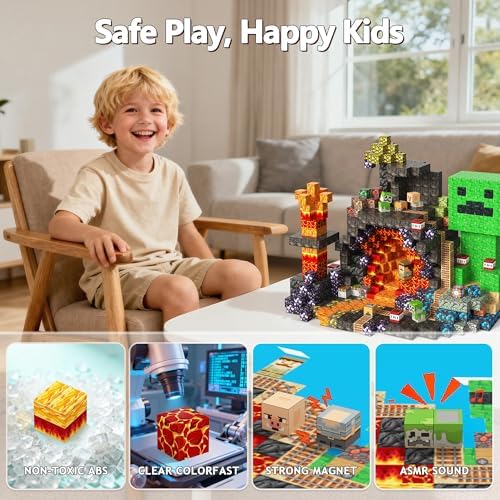 Magnetic Building Blocks STEM Toy Magnet Cubes for Kids 4-12 - Image 5
