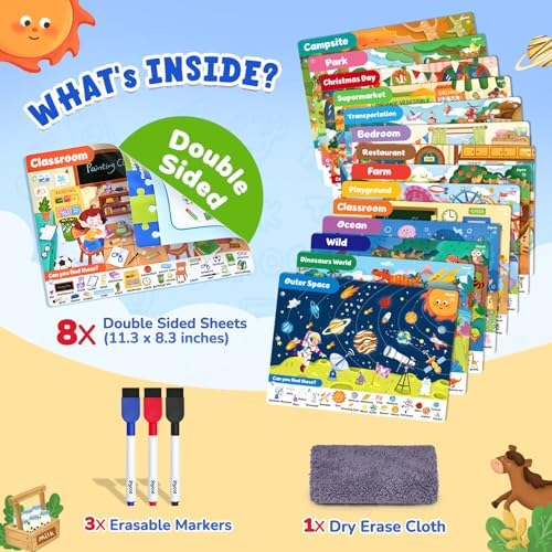 JoyCat Search & Find Activity Books, Preschool Learning Game Activities - Image 5