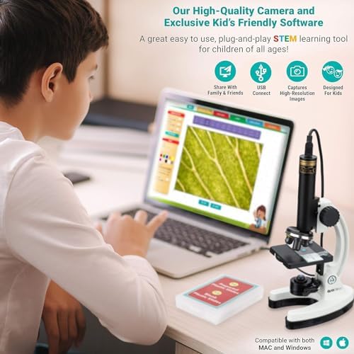 AmScope M40-PS25W Premium 85+ Piece Microscope, Color Camera - Image 6