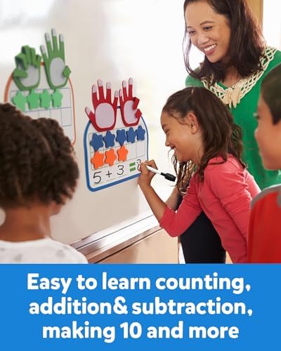 Coogam Montessori Math Manipulatives Number Counting Block, Magnetic Ten Frame Addition Subtraction Practice with Dry Erase Board, Educational Learning Toy Gift for 1st 2nd & 3rd Grade - Image 5
