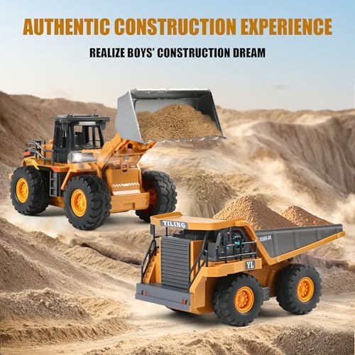 Dwi Dowellin Rc excavators,Remote Control Front Loader,Construction Vehicle for Boys Ages 3-12, Gift for Birthday Christmas - Image 6