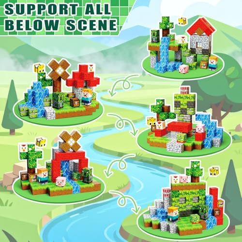 Magnetic Blocks, 100PCS Toys Building Cube Birthday Gifts for Kids - Image 3
