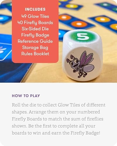 SimplyFun Glow Spotters - A Visual and Adventurous Math Game for Kids, Earn Your Firefly Badge with Addition - 1 to 4 Players, for Kids Ages 5 & Up - Image 4