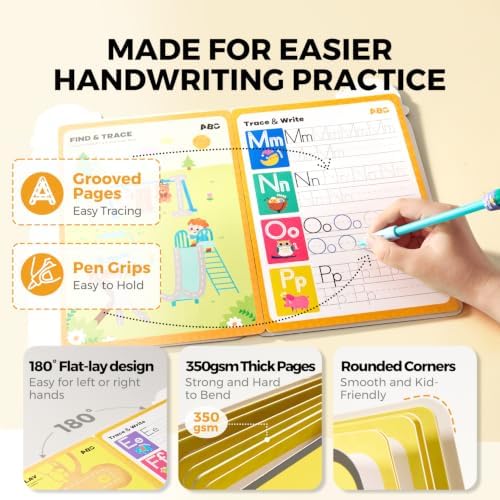Jar Melo Magic Grooved Writing Practice Books for Kids Ages 3-8 - Image 4