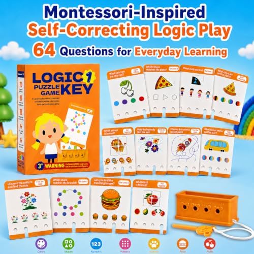 Xuoent Preschool Learning Toys for Kids Ages 3-8+, Montessori Logic Toys - Image 4
