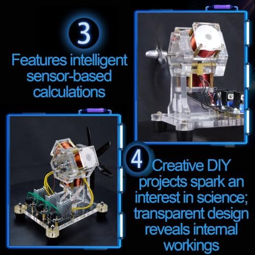 12V 3-Coil Pseudo Perpetual Motion Disc Motor, Brushless Fan Blade Magnetic Motor Model, Physics Experiment Kit for STEM Education - Image 4