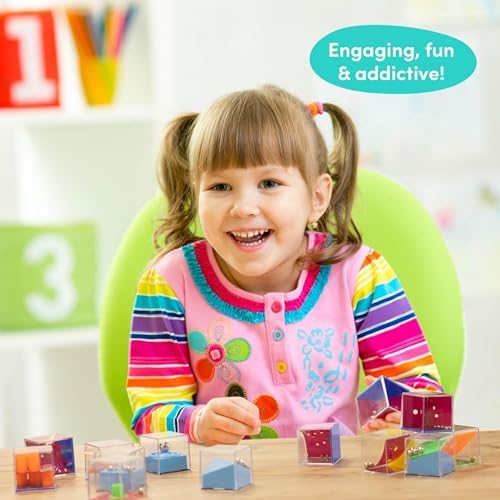 THE TWIDDLERS 28 Pack Brain Teaser Puzzle Cubes, Kids Party Favors - Assorted Difficulty Levels, Christmas Goodie Bag Fillers, Birthday Party Toys, Educational Classroom Prizes, Gifts for Boys & Girls - Image 6