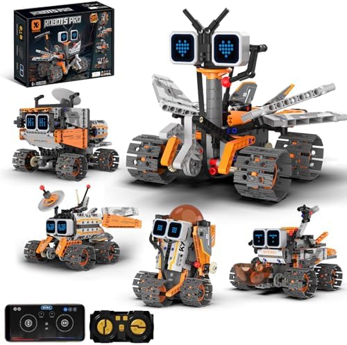 STEM Robotics Kit for Kids 8-12, APP & Remote Control Robot Building Kits by Sciencow