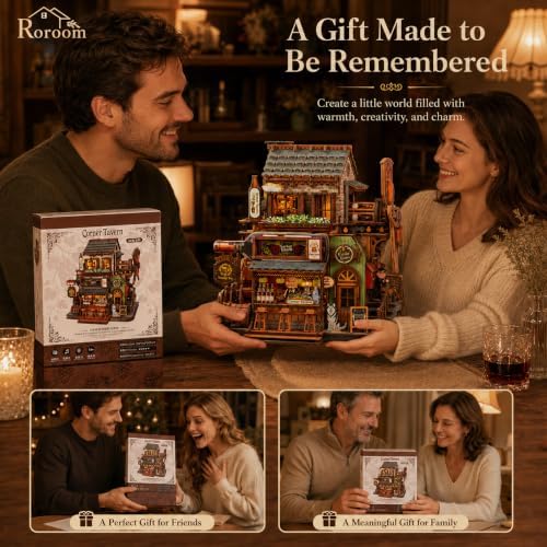 Roroom Mechanical 3D Wooden Puzzles for Adults, 485pcs Wood Building Kit - Image 6