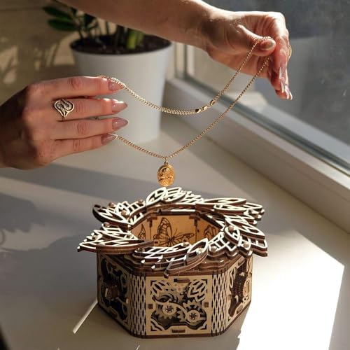 Wood Trick Mystery Flower 3D Wooden Puzzles for Adults to Build - Image 2