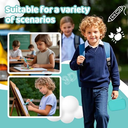 Hard Case Compatible with SCRIB3D P1/Advanced Printing 3D Pen, Turquoise - Image 6