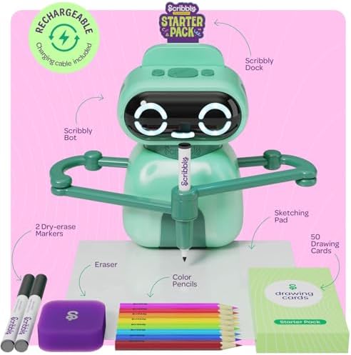 Dan&Darci Scribbly Drawing Kit for Kids - 4 5 6 7 8 9 Year Old Girl Birthday Gifts - Toys for Girls Age 6-8 - Gift Ideas - 7 Year Old Girl Gift - Toys for 5 Year Old Girls - Image 4