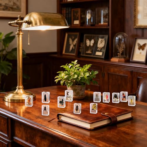 12pcs Real Insect Specimen,Taxidermy Butterfly & Insect Specimen in Resin - Image 5