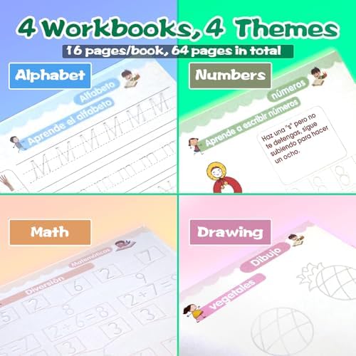 Magic Grooved Writing Practice for Kids - Spanish, Small, 4 PCS - Image 6
